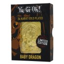 Yu-Gi-Oh! Baby Dragon 24 Karat Gold Plated Card / Karte...