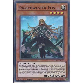 Yu-Gi-Oh! - GRCR-DE013 - Exoschwester Elis - 1.Auflage - DE - Super Rare