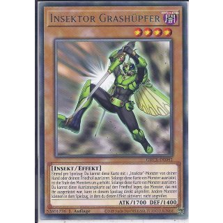 Yu-Gi-Oh! - GRCR-DE041 - Insektor Grashüpfer - 1.Auflage - DE - Rare
