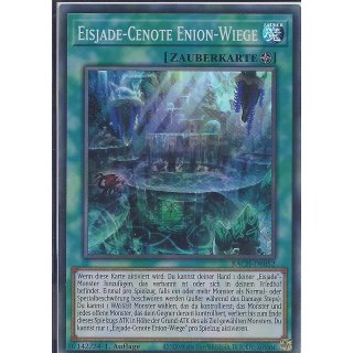 Yu-Gi-Oh! BACH-DE052 Eisjade-Cenote Enion-Wiege 1.Auflage Super Rare