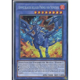 Yu-Gi-Oh! HISU-DE006 Himmelblauer heiliger Phönix von Nephthys 1.Auf Secret Rare