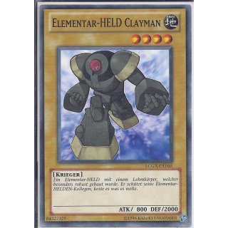 Yu-Gi-Oh! - LCGX-DE005 - Elementar-Held Clayman - Unlimitiert - DE - Common