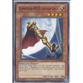 Yu-Gi-Oh! - LCGX-DE026 - Elementar-HELD Captain Gold - Unlimitiert - DE - Common