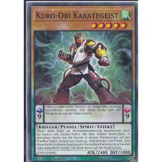 Yu-Gi-Oh! EXFO-DE081 Kuro-Obi Karategeist 1.Auflage Common