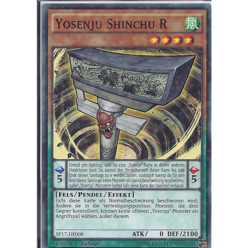 SP17-DE008 Yosenju Shinchu R  Starfoil-Rare 1.Auflage Neu 
