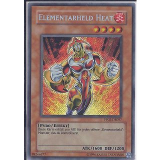 Yu-Gi-Oh! PP02-DE007 Elementarheld Heat Unlimitiert Super Rare