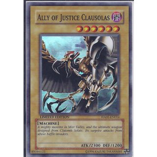 Yu-Gi-Oh! HA01-EN014 Ally of Justice Clausolas Limited Edition Super Rare