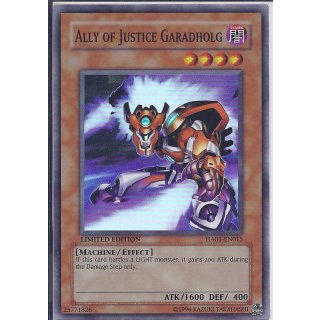 Yu-Gi-Oh! HA01-EN015 Ally of Justice Garadholg Limited Edition Super Rare