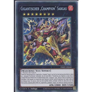 Yu-Gi-Oh! PHHY-DE045 Gigantischer „Champion“ Sargas 1.Auflage Secret Rare