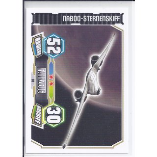 Star Wars Force Attax Serie 3 Naboo-Sternenskiff 81 Near Mint Basis - Karte