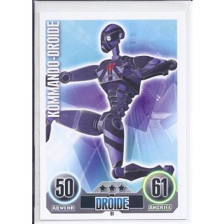 Star Wars Force Attax Serie 1 KOMMANDO-DROIDE 61 Basis - Karte