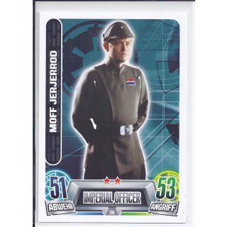 Star Wars Force Attax Movie Serie 2 Moff Jerjerrod - Imperial Officer 36 NM Basis - Karte