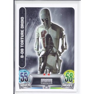 Star Wars Force Attax Movie Serie 2 8-D8 Torture Droid - Droide 80 NM Basis - Karte