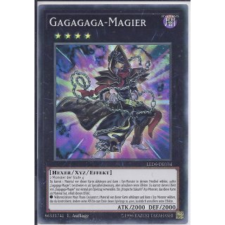 Yu-Gi-Oh! - LED6-DE034 - Gagagaga Magier - 1.Auflage - DE - Super Rare