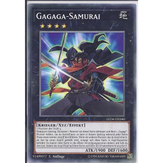 Yu-Gi-Oh! - LED6-DE040 - Gagaga Samurai - 1.Auflage - DE - Common