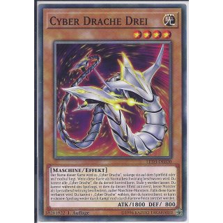 Yu-Gi-Oh! - LED3-DE020 - Cyber Drache Drei - 1.Auflage - DE - Common