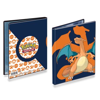 Pokémon Sammelalbum 4 Pocket Portfolio Glurak  für 80 Karten Ultra Pro Neu/OVP