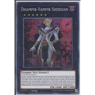 Yu-Gi-Oh! - DASA-DE007 - Dhampir Vampir Sheridan - 1.Auflage - DE - Secret Rare
