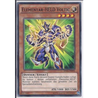Yu-Gi-Oh! SDHS-DE004 Elementar-HELD Voltic 2.Auf C