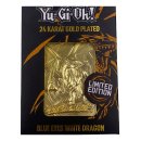 Yu-Gi-Oh! Fanattik Metal Card Karte 24K Gold Plated Blue...